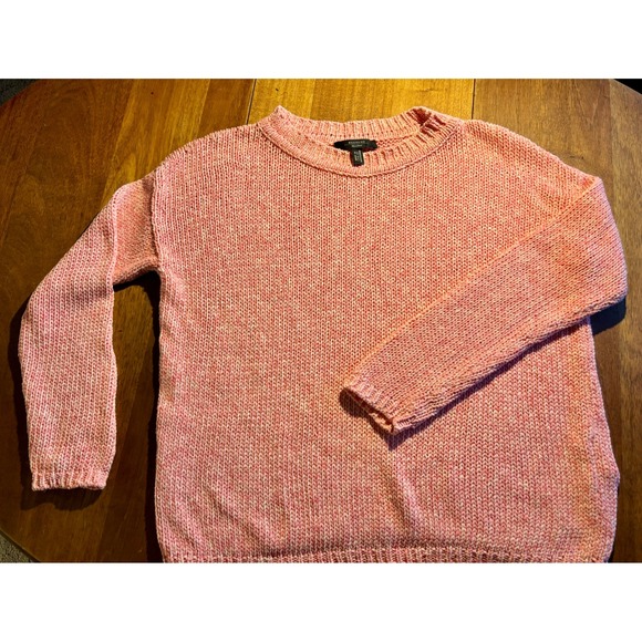 Weekend MaxMara Cotton Knit Sweater Salmon Pink Crew Neck Casual Top M‎ - Picture 1 of 5